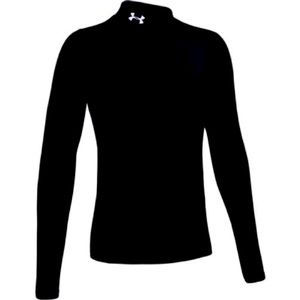Black Under Armour Long Sleeve Cold Gear Turtleneck Boys Medium fitted athletic